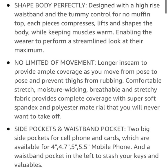 NWT Butter Soft Navy Leggings with Pockets - Picture 8 of 9